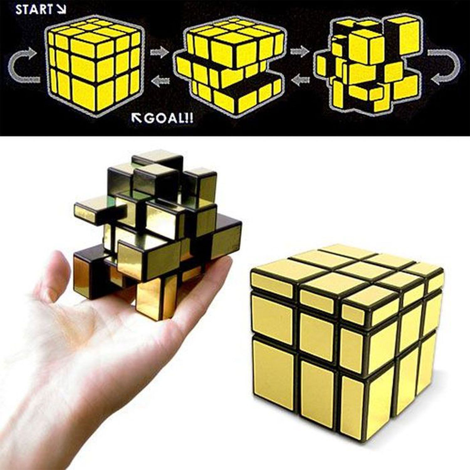 Зеркальный кубик Рубика 3х3