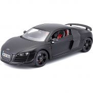 31395 Машинка die-cast Audi R8 GT, 1:18, чёрная, открывающиеся двери