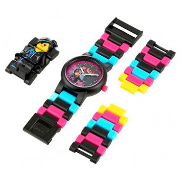 8020233 Часы наручные аналоговые Lego Movie с мини-фигуркой Lucy на ремешке