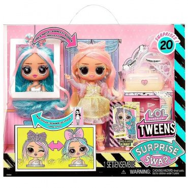 591733 Игровой набор с куклой LOL Surprise! Tweens серии Surprise Swap Винни Вейвз