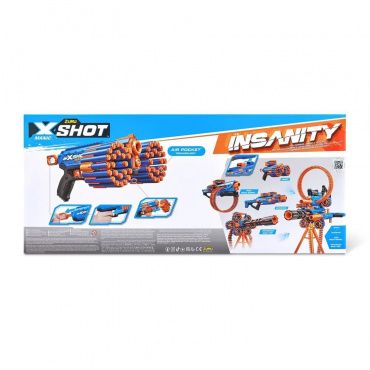 36642 Игровой набор ZURU X-Shot INSANITY Мэник ДУО (2 бластера, 48 снарядов)