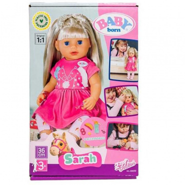 835722 Игрушка BABY born Кукла Sarah, 36 см.