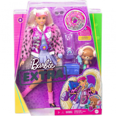 GYJ77 Кукла Barbie Блондинка с хвостиками серия Экстра