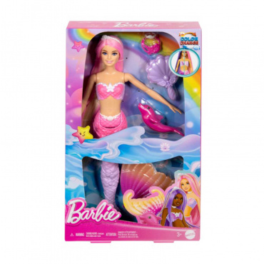 HRP97 Игрушка Кукла Barbie русалка Malibu, меняющая цвет