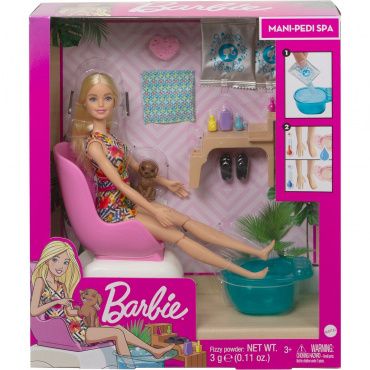 GHN07 Игровой набор Barbie "СПА процедуры" Маникюр и педикюр