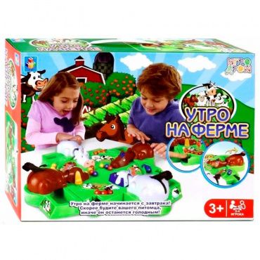 Т13558 1toy Игродром Игра настольная "Утро на ферме"