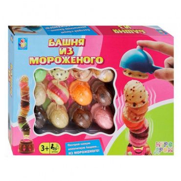 Т13549 1toy Игродром Игра настольная "Башня из мороженого"