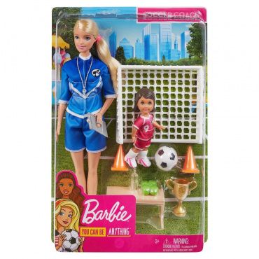 GLM47 Игровой набор Barbie "Футбольный тренер"