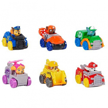 43695 Игровой набор, 6 машинок 6 см. Paw Patrol