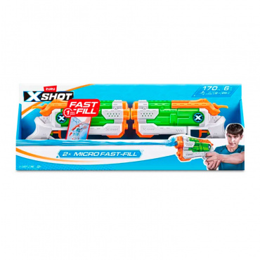 56244 Игрушка водный бластер ZURU X-Shot Water 2шт. «Фаст-Филл Микро Дабл»