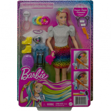 GRN81 Кукла Barbie с разноцветными волосами