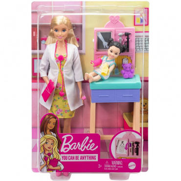 GTN51 Игровой набор с куклой Barbie серия "Кем быть?" Педиатр