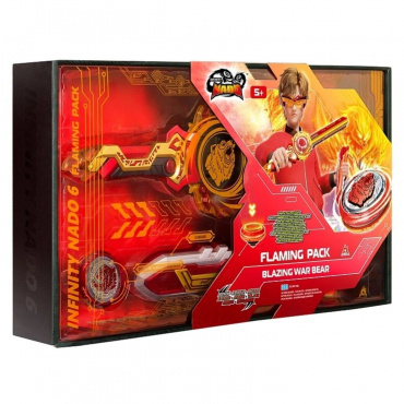 42980 Игрушка. Волчок Эпик Лончер Flaming Pack Blaz.Bear.TM Infinity Nado