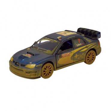 KT5328WY Игрушка.Модель автомобиля инерц.'Subaru Impreza WRC 2007 (Muddy)" 1/36