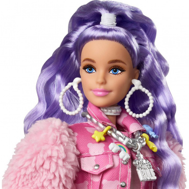 GXF08 Кукла Barbie серия "Экстра" Милли с сиреневыми волосами