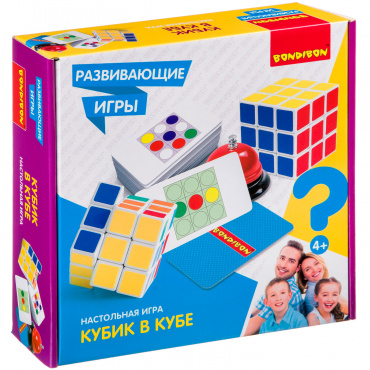 ВВ4164 Развивающие игры Bondibon «Кубик в кубе», Box 25,5х6,5х25,5