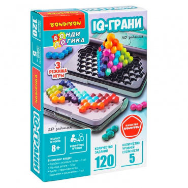 ВВ5953 Игра настольная логическая БондиЛогика Bondibon "IQ-ГРАНИ"