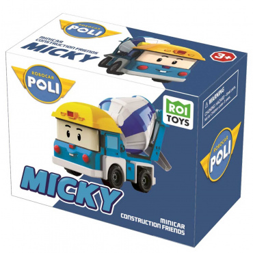 MRT-758 Игрушка. Машинка Robocar Poli мини "Микки"