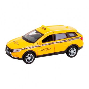 43763TI Игрушка модель машины 1:34-39 Lada Vesta SW Cross такси