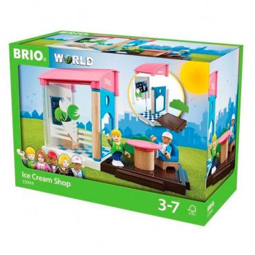 33944 BRIO Игровой набор "Кафе-мороженое",13 предм.,26х12х20см,кор.