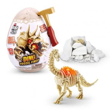 71115 Игровой набор ZURU Robo Alive DINO FOSSIL mini раскопки динозавра, свет, в асс.