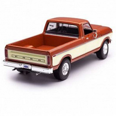 31462 Машинка die-cast 1979 Ford F150 Pick-up, 1:18,  коричневая, открывающиеся двери