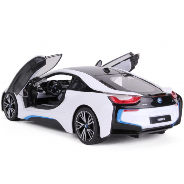 71010 Игрушка транспортная 'Автомобиль на р/у 'BMW i8' 1:14 (вручную открывающиеся двери) в асс