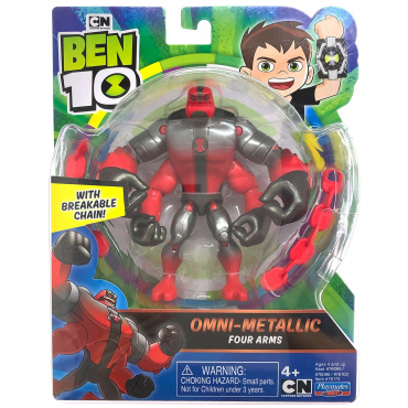 76174 Игрушка из пластмассы Ben 10 Фигурка 12.5 см, Силач «Металлик»