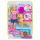 FDD43 Игровой набор Barbie Кукла и собака с новорожденными щенками,