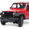 31676 Машинка die-cast 2014 Jeep Wrangler, 1:18,  жёлтая, открывающиеся двери