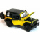 31676 Машинка die-cast 2014 Jeep Wrangler, 1:18,  жёлтая, открывающиеся двери