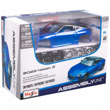 39267 DIY машинка с отверткой die-cast 2023 Nissan Z, 1:24, синяя