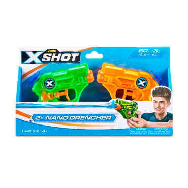 56106 Игрушка водный бластер ZURU X-Shot Water Nano Drencher 2 шт.