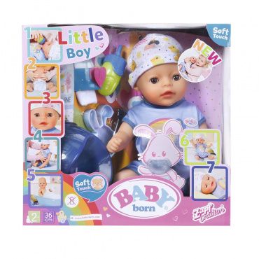 827338 Игрушка My Little Baby born Нежное прикосновение Мальчик, 36 см, кор.