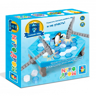 Т10831 1Toy Игродром Игра "Тонкий лед" 25,5*6*25,5 см