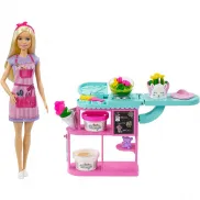 GTN58 Игровой набор с куклой Barbie серия "Кем быть?" Флорист с цветочным магазином