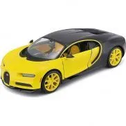 31514 Машинка die-cast Bugatti Chiron, 1:24, чёрно-жёлтая, открывающиеся двери