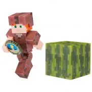 TM19975 Игрушка Фигурка Minecraft Alex in Leather Armor 8см Jazwares