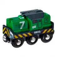 33214 BRIO Игрушка Локомотив, свет, 9х3,6х5см, на бат.1хАА (не вх.в наб.)