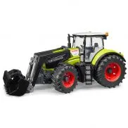 03013 Игрушка из пластмассы Трактор Claas Axion 950 c погрузчиком